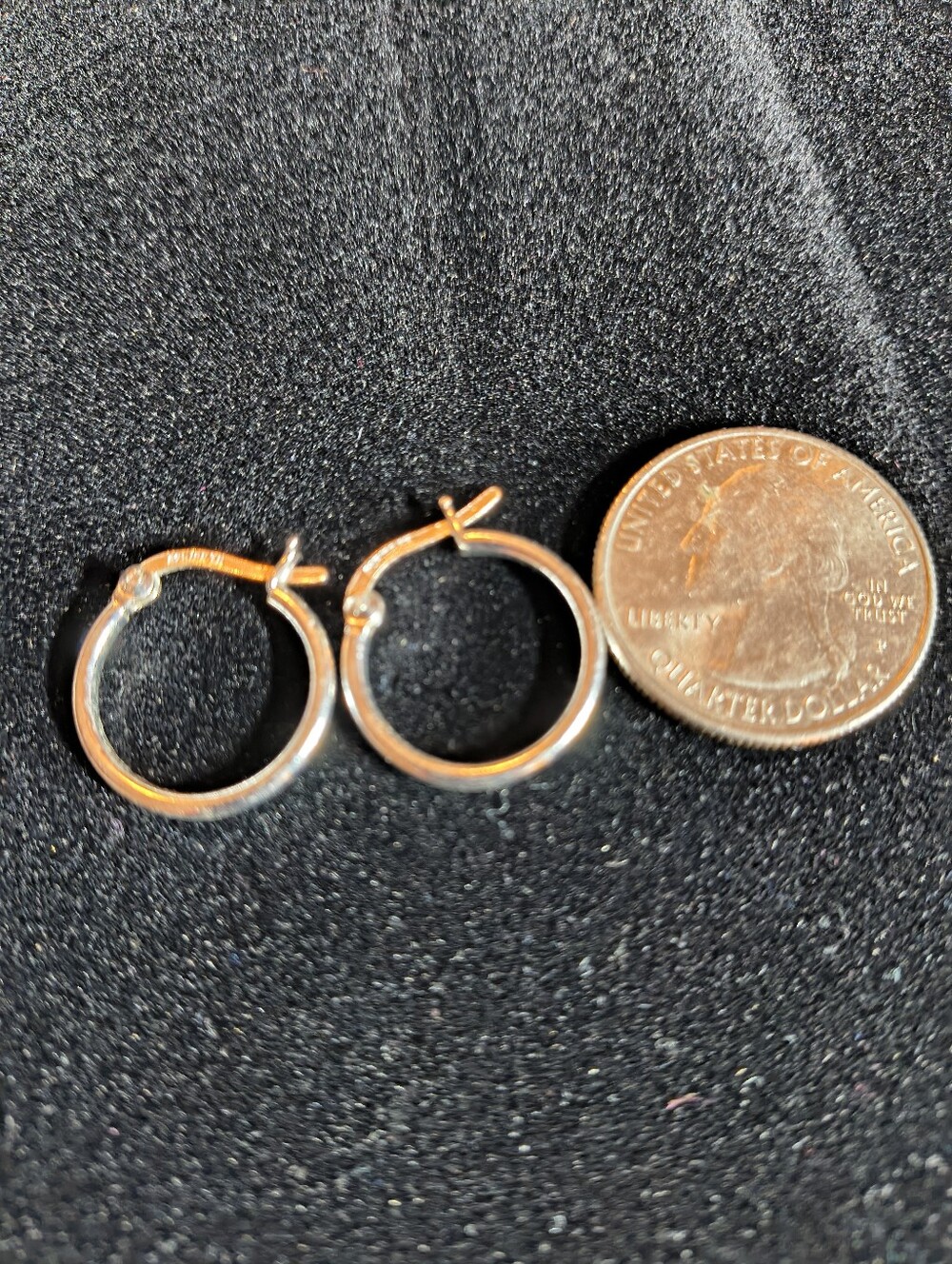 925 Italy Sterling Silver Small Hoop Earrings Classic Polished Minimalist Light - Picture 8 of 11